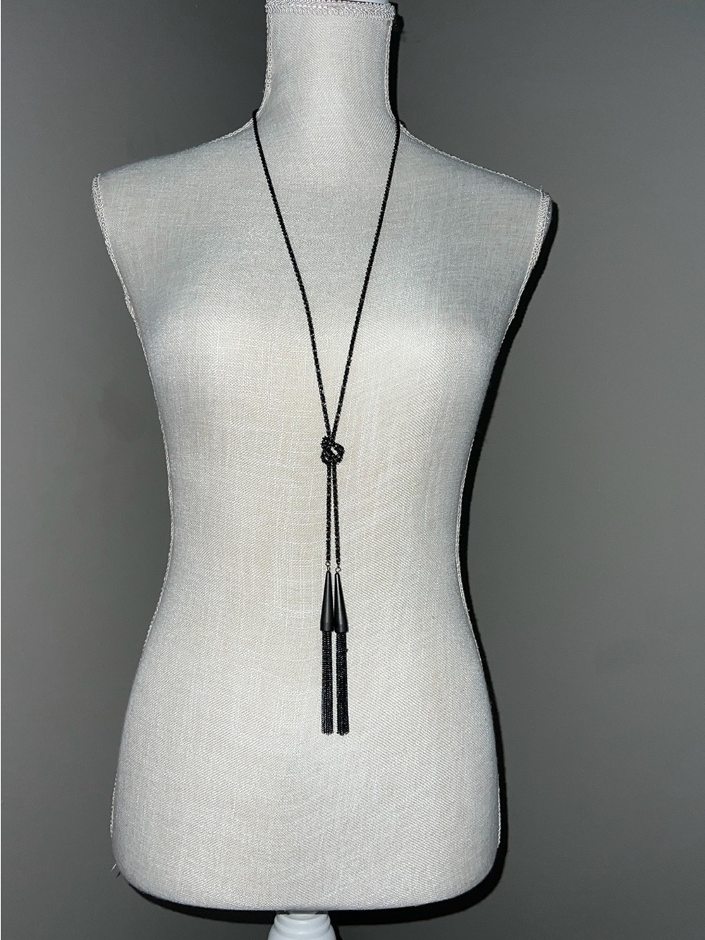 Kendra Scott Pewter Long Adjustable Necklace